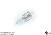 FUEL FILTER NYLON 1/4 INCH 2 INCH LONG image