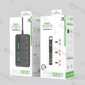 Universal Outlet EU/UK Plug Power Strip Timer Sockets With 2M Extension Cable- BKL-04 image