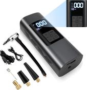 Jansite 6000mAh Rechargeable Tire Air Pump for Car, Bike, Motorcycle, Ball