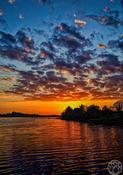 Urlaur Lough Sunset: Crimson Skies  