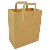 Large Brown Paper Tape Handle Bags 10x15x12
