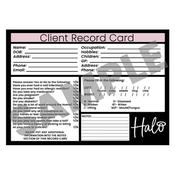 Halo Client Record Cards