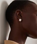 JENNY BIRD MINI GEMMA HOOP EARRINGS- SILVER image