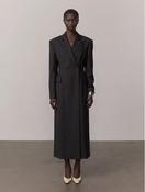 HERSKIND ULTRA DE LUXE FITTED COAT IN STEEL GREY