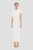 VICTORIA BECKHAM VICTORIA MIDI DRESS IN ELDERFLOWER image