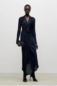 VICTORIA BECKHAM LEA MIDI DRESS IN NAVY image