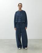 ALYSI GIACCA CROPPED IN DENIM