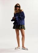 ESSENTIEL ANTWERP JOFIE OFF THE SHOULDER NAVY TOP image