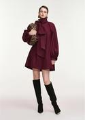 ESSENTIEL ANTWERP BURGUNDY OVERSIZED MIDI DRESS image