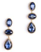 DEEPA GURNANI BLUE DROP EARRINGS