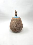 Earth Jar with Blue Lid image