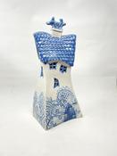 Blue and White House