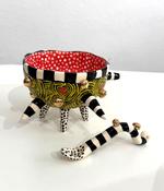 Walking Sugar Bowl and Spoon