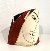 Red Folded Vessel