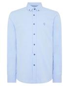 Remus Uomo Tapered Long Sleeve Casual Shirt - Blue image
