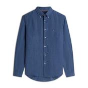 Tommy Hilfiger Pigment Dyed Linen Solid Shirt - Blue image