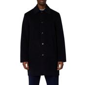 Paul Smith Wool-Blend Long Coat – Navy