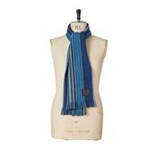 Paul Smith Double-Sided Wool Scarf – Blue
