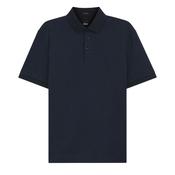 Boss Black H-Parlay Mercerized Cotton Polo Jacquard Print - Blue image