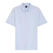 Boss Black H-Parlay Cotton Polo Bubble Structure - Blue image