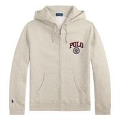 Polo Ralph Lauren Logo Fleece Full-Zip Hoodie - Grey