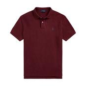 Polo Ralph Lauren Iconic Custom Slim Fit Mesh Polo - Wine image