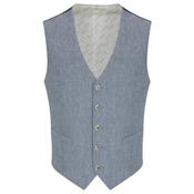 Remus Uomo Dark Blue Petro Waistcoat - Blue