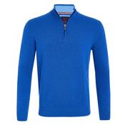 Andre Tory Zip Neck Knit - Cobalt image