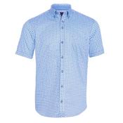 Andre Cong Short Sleeve Casual Shirt - Blue/Pink image