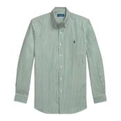 Polo Ralph Lauren Custom Fit Striped Stretch Poplin Shirt - Green image