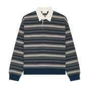 NN07 David Striped Rugby Shirt – Grey image