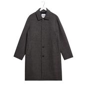 Wax London Stan Coat Double ac Check - Navy/Brown image