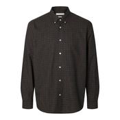 Selected Homme Cole Jay Melange Shirt - Dark Sapphire Multi Blue
