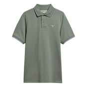 Barbour Fielding Polo with Tipped Collar and Sleeve - Agave Green image