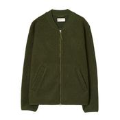 Universal Works Wool Fleece Bomber Zip-Thru - Olive image