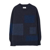 Universal Works British Wool Navy-Lyon Crew Knit - Navy