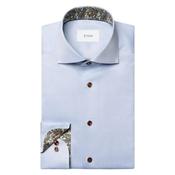 Eton Light blue Paisley Effect Signature Twill Shirt - Blue