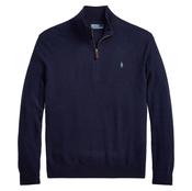 Polo Ralph Lauren Wool Quarter-Zip Sweater - Navy image