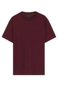 BOSS Green Stretch-Cotton Logo T-Shirt – Burgundy image