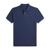 Polo Ralph Lauren Iconic Custom Slim Fit Mesh Polo - Blue image