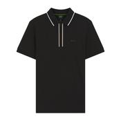 Boss Green Philix GOC Active Slim-fit polo in moisture-wicking stretch cotton Grey image
