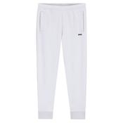 Boss Green Cotton-Blend Track Pants with Embroidered Logo - White image