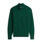 Tommy Hilfiger Pima Organic Cotton Cashmere Zip Mock -  Green image