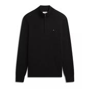 Tommy Hilfiger Essential Cotton Zip Mock - Black image