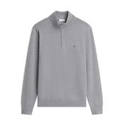 Tommy Hilfiger Essential Cotton Zip Mock - Grey image