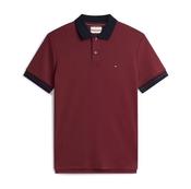 Tommy Hilfiger Interlock Placket Detail Regular Polo - Burgundy image