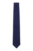 Boss Silk tie with micro paisley pattern - Blue image