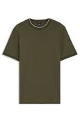 Boss Slim-fit cotton T-shirt with crew neck - Green image