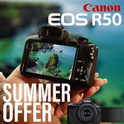 Canon OFFER: Eos R50 Mirrorless Camera &amp; 18-45mm IS STM lens image