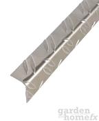 Aluminium Chequer Plate Angle Profiles - 1m